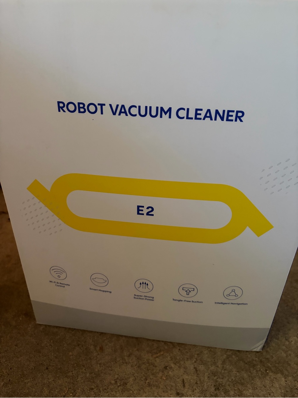 E2 Robot Vacuum Cleaner - White and Yellow
